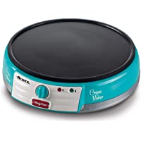 Los mejores  - Ariete 202 Crepes Maker Party Time - Plancha para crepes antiadherente- 2 espátulas de madera- recetario- 1000 W- azul